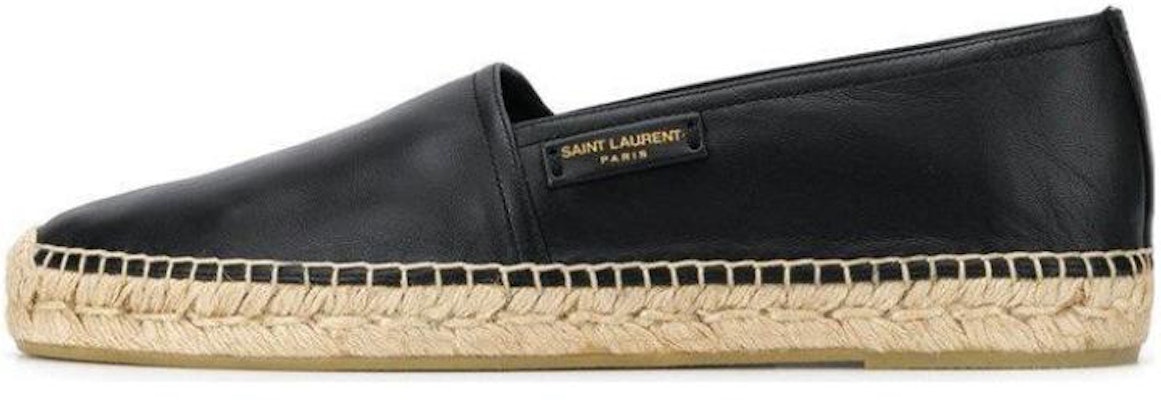 (W) Saint Laurent Alpargatas Slip-On 'Cuero Negro' 5574790RR401000 Buy (W) Saint Laurent Alpargatas Slip-On 'Cuero Negro' 5574790RR401000