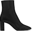 Order (Women) Saint Laurent Smooth Leather Block Heel Ankle Boots 'Black' 5293500RRVV1000