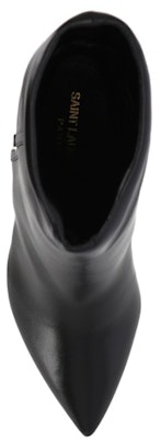 (W) Saint Laurent Boots Kulit Hitam Logo Perak 678534AAABA1000 Lookbook (W) Saint Laurent Boots Kulit Hitam Logo Perak 678534AAABA1000