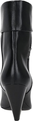 (W) Saint Laurent Boots Kulit Hitam Logo Perak 678534AAABA1000 Shop (W) Saint Laurent Boots Kulit Hitam Logo Perak 678534AAABA1000