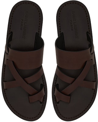 (Women) Saint Laurent Smooth Leather Sandals 'Brown' 671898DWE006023 Shop (Women) Saint Laurent Smooth Leather Sandals 'Brown' 671898DWE006023