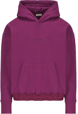(Women) Saint Laurent Solid Color Hoodie in Purple Red 773358Y36SW5550 Buy (Women) Saint Laurent Solid Color Hoodie in Purple Red 773358Y36SW5550