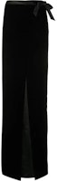 (Women) SAINT LAURENT Solid Velvet A-Line Casual Maxi Skirt 627256Y525R1000 (Women) SAINT LAURENT Solid Velvet A-Line Casual Maxi Skirt 627256Y525R1000