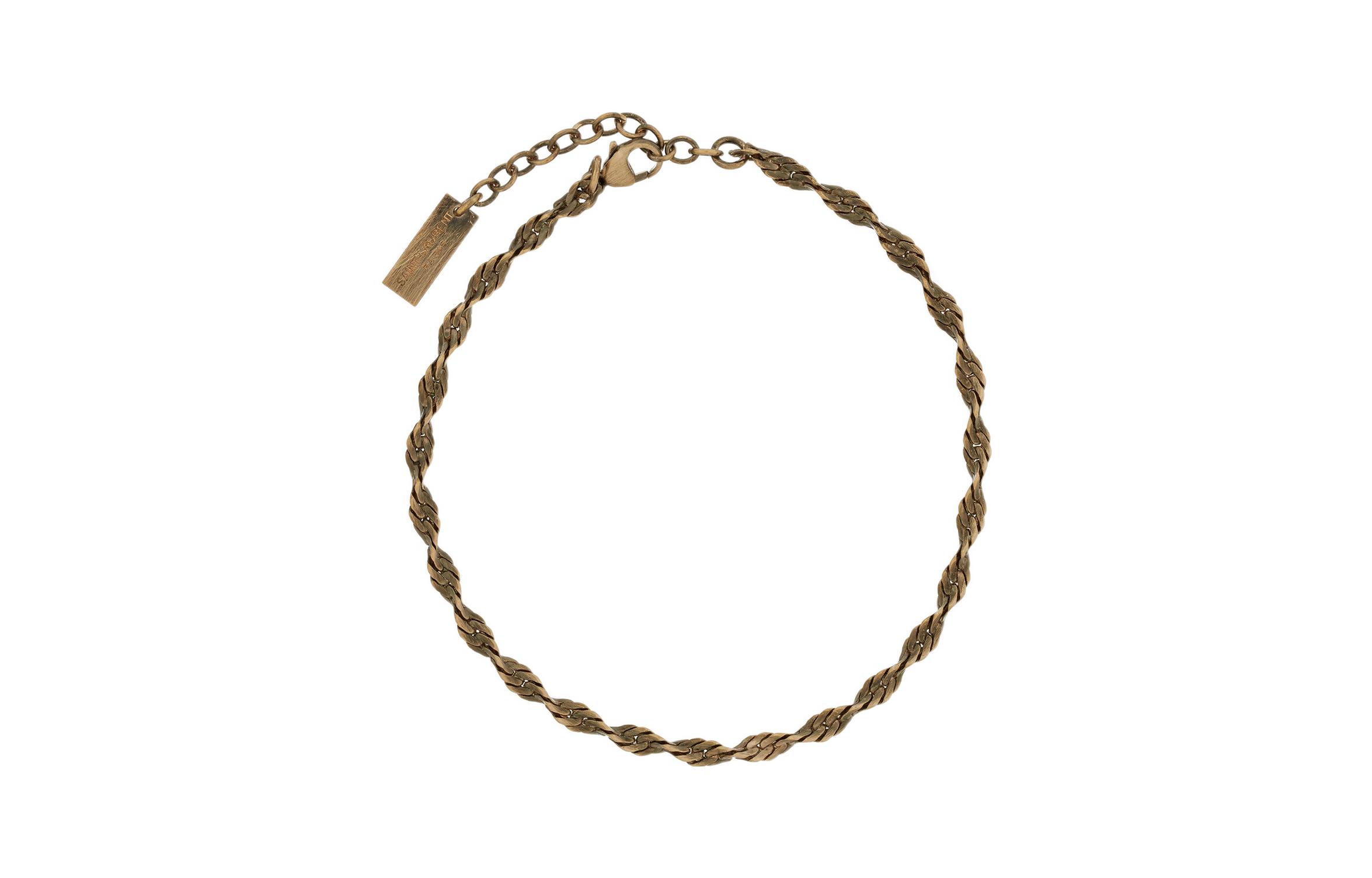 (Women) Saint Laurent Spiral Chain Bracelet Gold for Women 682698Y15008025