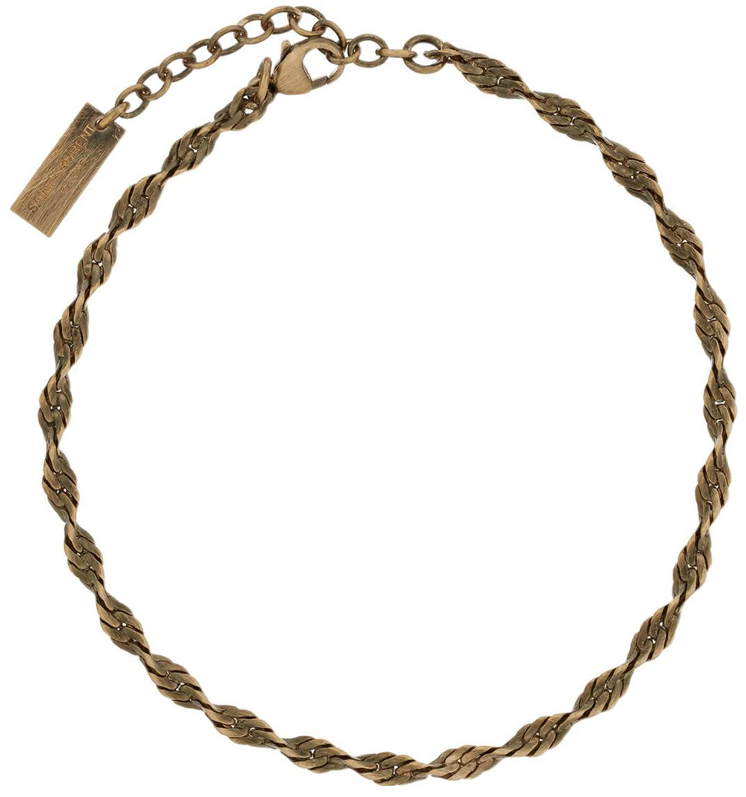 women-saint-laurent-spiral-chain-bracelet-gold-for-women-682698-y15008025