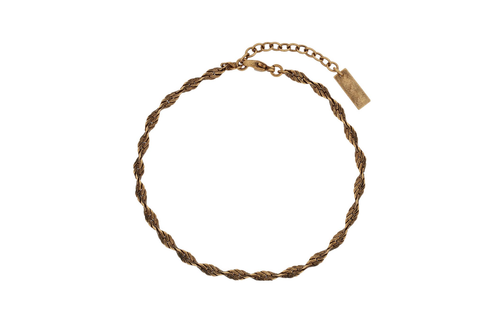 Lookbook (W) 聖羅蘭女款金色螺旋鏈手鍊 682698Y15008025