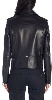 (Women) SAINT LAURENT SS21 Black Leather Biker Jacket with Triple Pockets 481862Y5YA21000 Purchase (Women) SAINT LAURENT SS21 Black Leather Biker Jacket with Triple Pockets 481862Y5YA21000