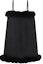Buy (W) Vestido Mini Sin Mangas Plisado con Plumas SAINT LAURENT SS21 Negro 657715Y720W1000