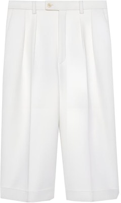 (W) SAINT LAURENT SS21 Seluar Pendek Flanel Putih Gaya Kasual. 640224Y3B459601 Buy (W) SAINT LAURENT SS21 Seluar Pendek Flanel Putih Gaya Kasual. 640224Y3B459601