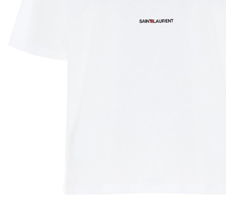 (W) 圣罗兰 SS21 白色短袖Logo棉质女款T恤 460876YB2DQ9000 Sizing (W) 圣罗兰 SS21 白色短袖Logo棉质女款T恤 460876YB2DQ9000