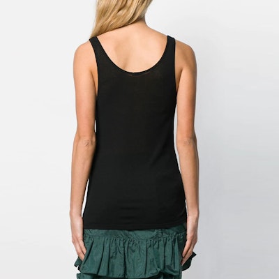 (W) 圣罗兰 SS21 黑色紧身罗纹背心 504959YB2OZ1000 Shop (W) 圣罗兰 SS21 黑色紧身罗纹背心 504959YB2OZ1000