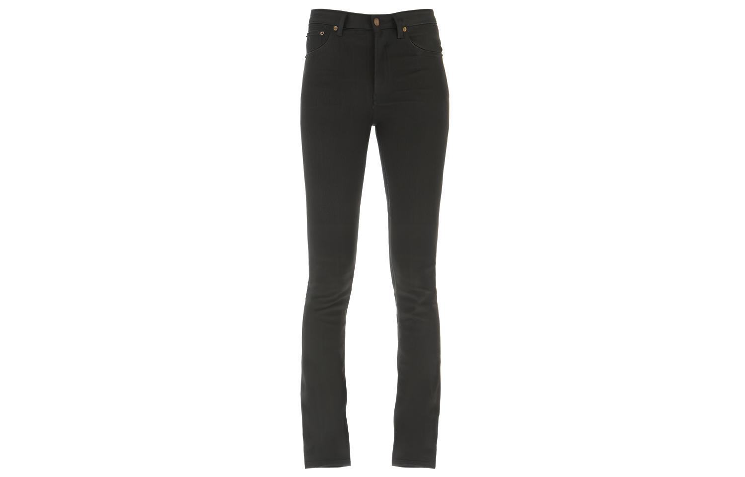 (Women) Saint Laurent SS21 Slim-Fit Stretch Jeans Black. 527379YO5001080