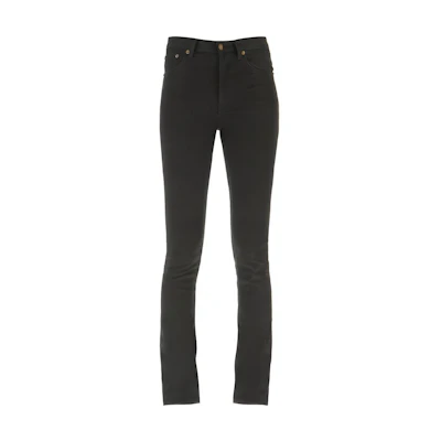(Women) Saint Laurent SS21 Slim-Fit Stretch Jeans Black. 527379YO5001080