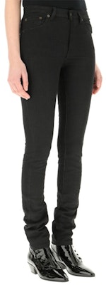 (Women) Saint Laurent SS21 Slim-Fit Stretch Jeans Black. 527379YO5001080 Shop (Women) Saint Laurent SS21 Slim-Fit Stretch Jeans Black. 527379YO5001080