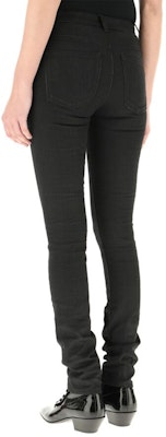 (Women) Saint Laurent SS21 Slim-Fit Stretch Jeans Black. 527379YO5001080 Purchase (Women) Saint Laurent SS21 Slim-Fit Stretch Jeans Black. 527379YO5001080