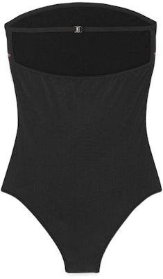 (W) SAINT LAURENT SS22 Baju Renang Hitam Solid Stylish Model Satu Potong. 687562Y36RZ1000 Lookbook (W) SAINT LAURENT SS22 Baju Renang Hitam Solid Stylish Model Satu Potong. 687562Y36RZ1000