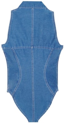 (W) SAINT LAURENT SS22 Jumpsuit Denim Biru Tanpa Lengan 695165Y08JA4318 Lookbook (W) SAINT LAURENT SS22 Jumpsuit Denim Biru Tanpa Lengan 695165Y08JA4318