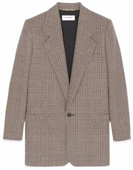 women-saint-laurent-ss-22-brown-plaid-single-button-straight-suit-blazer-710303-y5-f103247