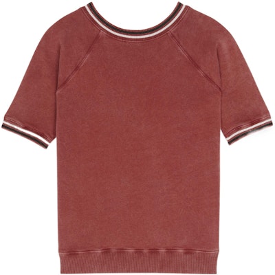 (W) 생로랑 SS22 레드 크루넥 레터 프린트 티셔츠. 683904Y36PP5874 Lookbook (W) 생로랑 SS22 레드 크루넥 레터 프린트 티셔츠. 683904Y36PP5874