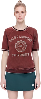 (W) 생로랑 SS22 레드 크루넥 레터 프린트 티셔츠. 683904Y36PP5874 Purchase (W) 생로랑 SS22 레드 크루넥 레터 프린트 티셔츠. 683904Y36PP5874