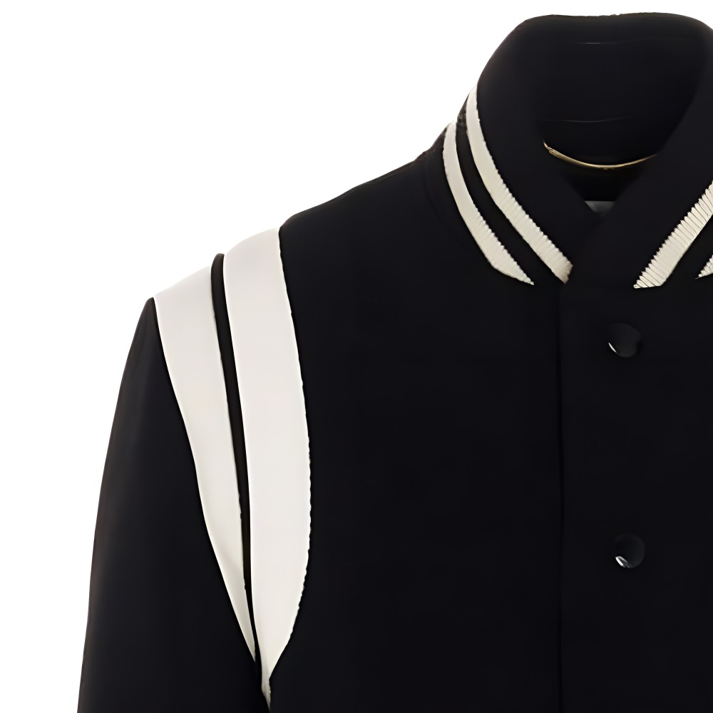 Purchase (W) SAINT LAURENT 春夏22 黑色泰迪棒球夹克 376283Y180W1900