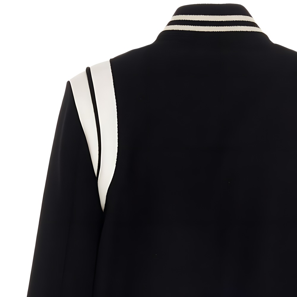 Details for (W) SAINT LAURENT 春夏22 黑色泰迪棒球夹克 376283Y180W1900