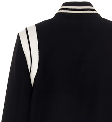 (W) SAINT LAURENT 春夏22 黑色泰迪棒球夹克 376283Y180W1900 Details for (W) SAINT LAURENT 春夏22 黑色泰迪棒球夹克 376283Y180W1900