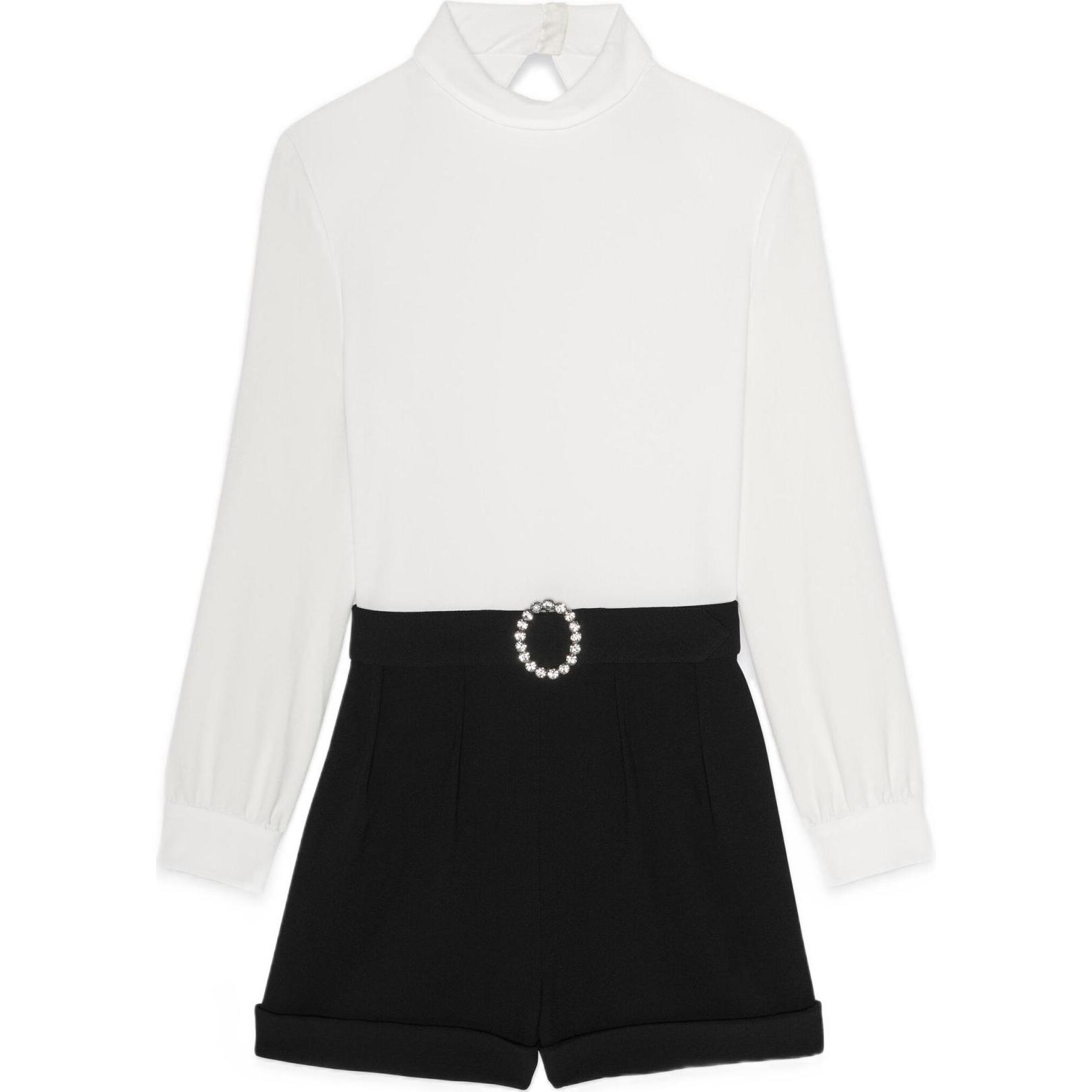 (Women) SAINT LAURENT SS22 Backless Long Sleeve Jumpsuit Women’s White 691289Y012W9601