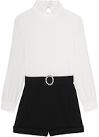 (Women) SAINT LAURENT SS22 Backless Long Sleeve Jumpsuit Women’s White 691289Y012W9601 (Women) SAINT LAURENT SS22 Backless Long Sleeve Jumpsuit Women’s White 691289Y012W9601