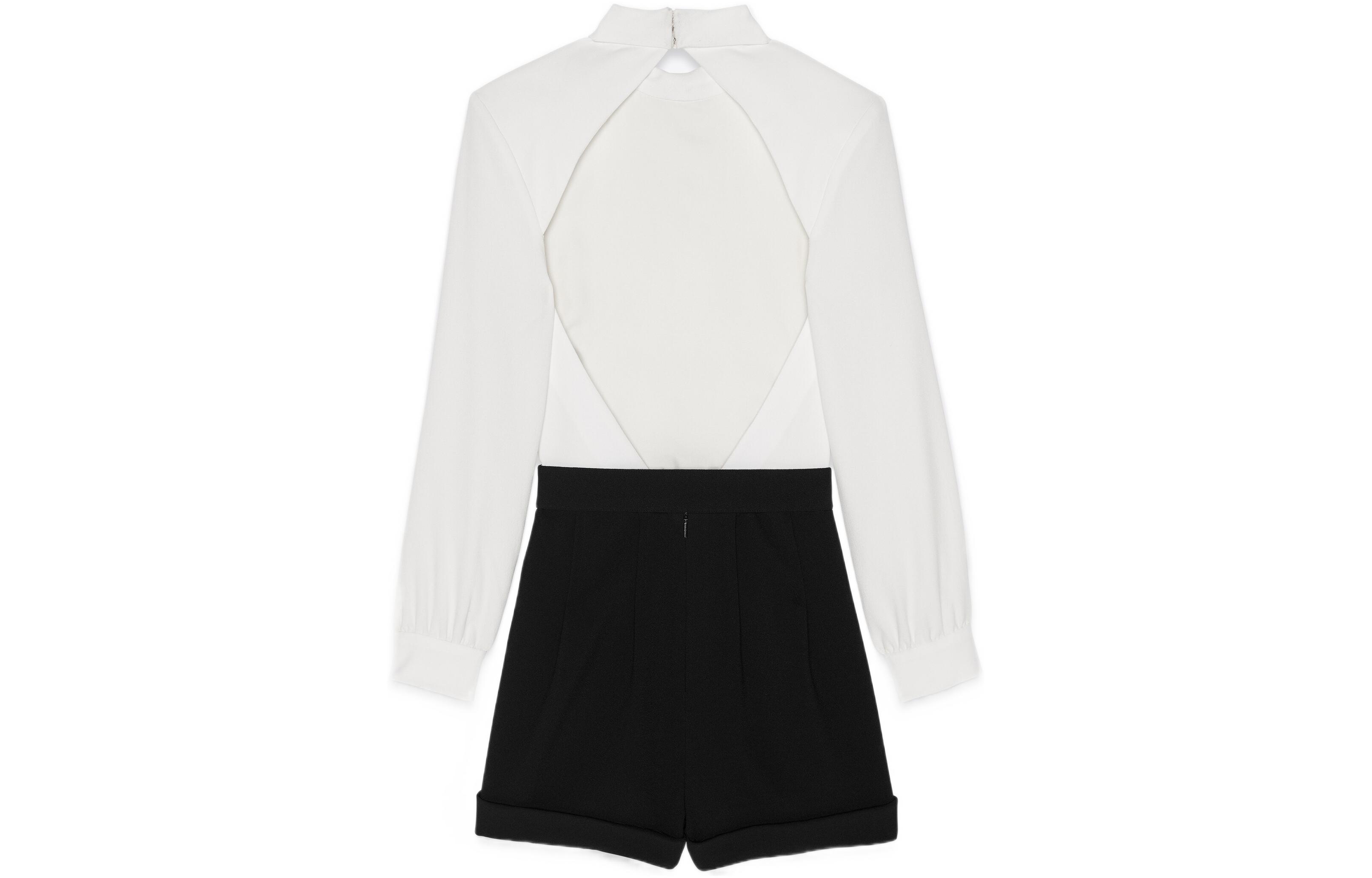 Lookbook (W) SAINT LAURENT SS22 Mono Blanco Mujer Manga Larga Sin Espalda 691289Y012W9601