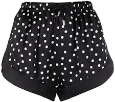 (Women) SAINT LAURENT SS22 Polka Dot High-Waisted Casual Shorts Black 688162Y3E101095 (Women) SAINT LAURENT SS22 Polka Dot High-Waisted Casual Shorts Black 688162Y3E101095