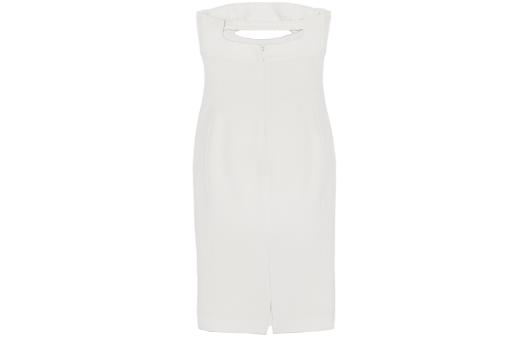 Lookbook (Women) Saint Laurent SS22 Solid Cut-Out Sleeveless Mini Dress  Shell White 683227Y3E309935