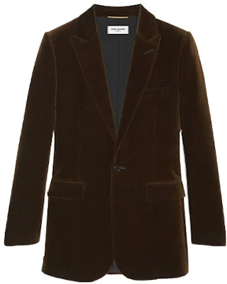 (W) SAINT LAURENT SS22 麂皮經典口袋長袖西裝外套 632834Y615W2037 Order (W) SAINT LAURENT SS22 麂皮經典口袋長袖西裝外套 632834Y615W2037