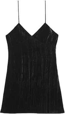 (W) SAINT LAURENT SS22 Gaun Tanpa Lengan Suede Hitam Wanita Strap Spaghetti 683136Y130R1000 Order (W) SAINT LAURENT SS22 Gaun Tanpa Lengan Suede Hitam Wanita Strap Spaghetti 683136Y130R1000