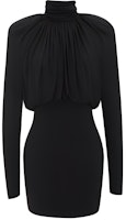 (Women) SAINT LAURENT SS23 Black High-Neck Long Sleeve Slim Fit Dress. 748986Y5F631000 (Women) SAINT LAURENT SS23 Black High-Neck Long Sleeve Slim Fit Dress. 748986Y5F631000