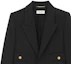 Shop (W) SAINT LAURENT SS23 Blazer Negro de Bolsillo con Botón Único. 728768Y512W1000