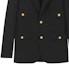 Purchase (W) SAINT LAURENT SS23 Blazer Negro de Bolsillo con Botón Único. 728768Y512W1000