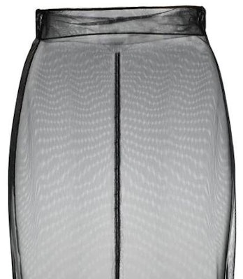 (W) SAINT LAURENT SS23 Skirt Hitam Pinggang Tinggi Slim Sheer Gaya Duyung. 717931Y257L1000 Purchase (W) SAINT LAURENT SS23 Skirt Hitam Pinggang Tinggi Slim Sheer Gaya Duyung. 717931Y257L1000