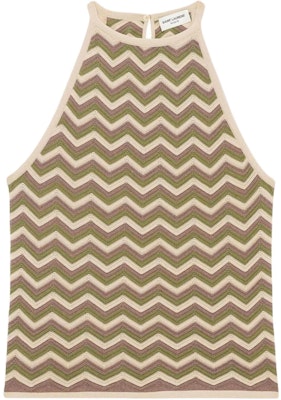 (W) サンローラン SS23 ヘリンボーンニットキャミソールタンクトップ レディース 732882Y75ZD8503 Buy (W) サンローラン SS23 ヘリンボーンニットキャミソールタンクトップ レディース 732882Y75ZD8503