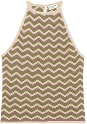 (W) サンローラン SS23 ヘリンボーンニットキャミソールタンクトップ レディース 732882Y75ZD8503 Order (W) サンローラン SS23 ヘリンボーンニットキャミソールタンクトップ レディース 732882Y75ZD8503