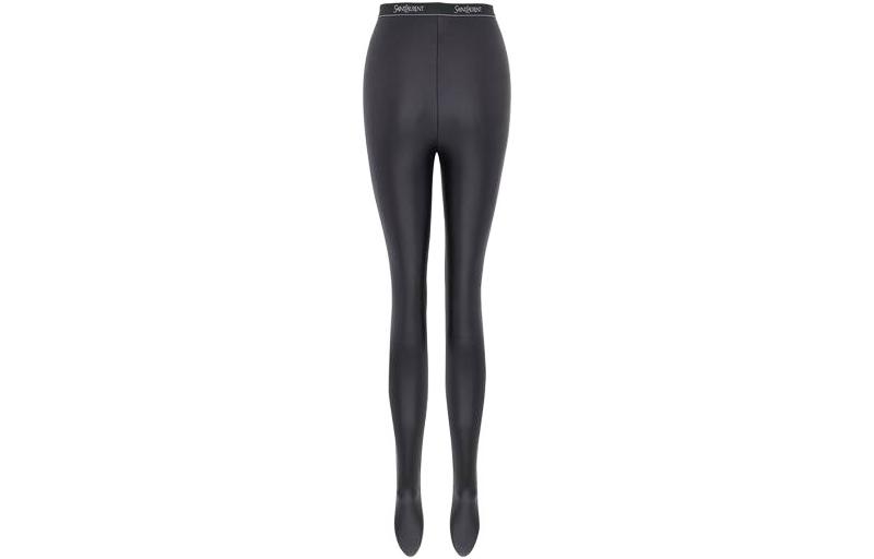 Lookbook (W) サンローラン SS23 モノグラム ニット レギンス レディース ブラック 751725Y37LL1000