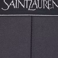 Purchase (Women) SAINT LAURENT SS23 Monogram Knit Leggings Women Black. 751725Y37LL1000