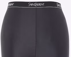Details for (Women) SAINT LAURENT SS23 Monogram Knit Leggings Women Black. 751725Y37LL1000