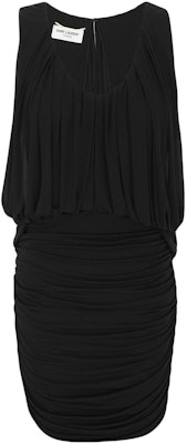 (Women) SAINT LAURENT SS23 Solid Drape Mini Sleeveless Dress Women’s Black 731056Y5G981000 Order (Women) SAINT LAURENT SS23 Solid Drape Mini Sleeveless Dress Women’s Black 731056Y5G981000