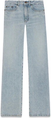 (W) 圣罗兰 SS23 女士水洗直筒牛仔裤 浅蓝色. 731214Y21KB4214 Order (W) 圣罗兰 SS23 女士水洗直筒牛仔裤 浅蓝色. 731214Y21KB4214