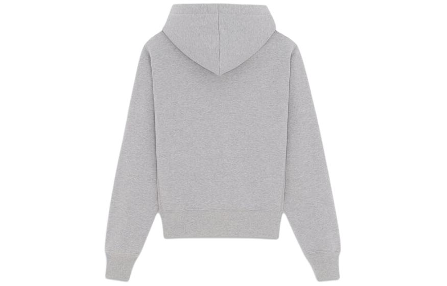 Lookbook (W) SAINT LAURENT SS24 Hoodie Abu-Abu Lengan Panjang Warna Polos. 778559Y37PU1403