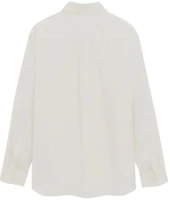 Lookbook (Women) SAINT LAURENT SS24 Solid Long Sleeve Button-Up Shirt White 769064Y1H689000