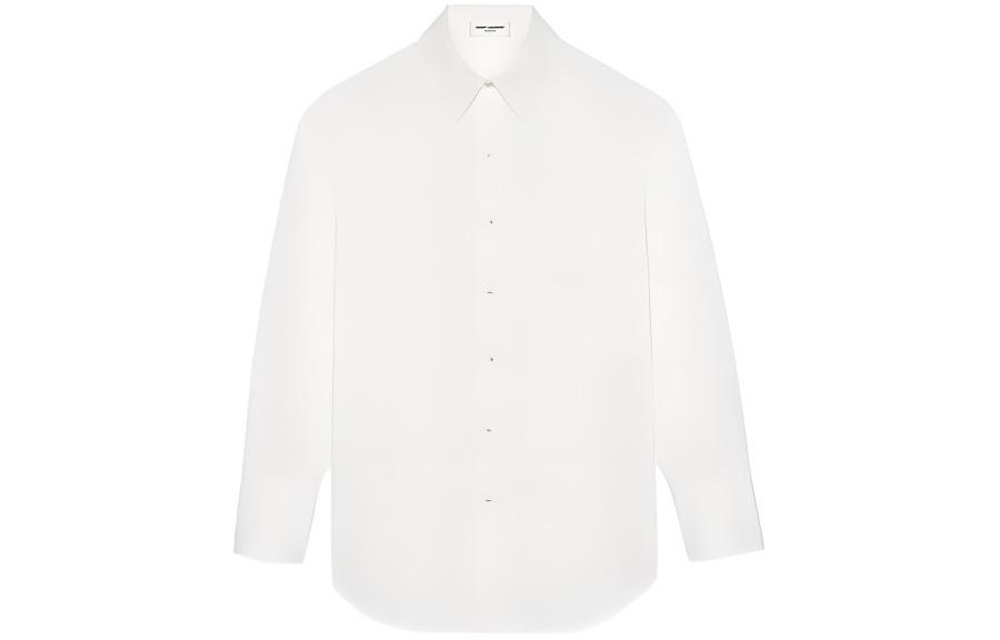 Order (W) SAINT LAURENT SS24 白色長袖襯衫扣襟式上衣 789413Y1H48-9601