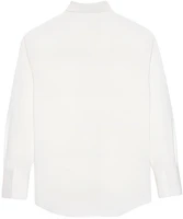 Lookbook (Women) SAINT LAURENT SS24 White Long Sleeve Button-Up Shirt. 789413Y1H48-9601