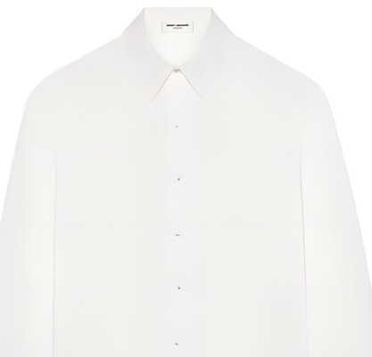 (Women) SAINT LAURENT SS24 White Long Sleeve Button-Up Shirt. 789413Y1H48-9601 Shop (Women) SAINT LAURENT SS24 White Long Sleeve Button-Up Shirt. 789413Y1H48-9601